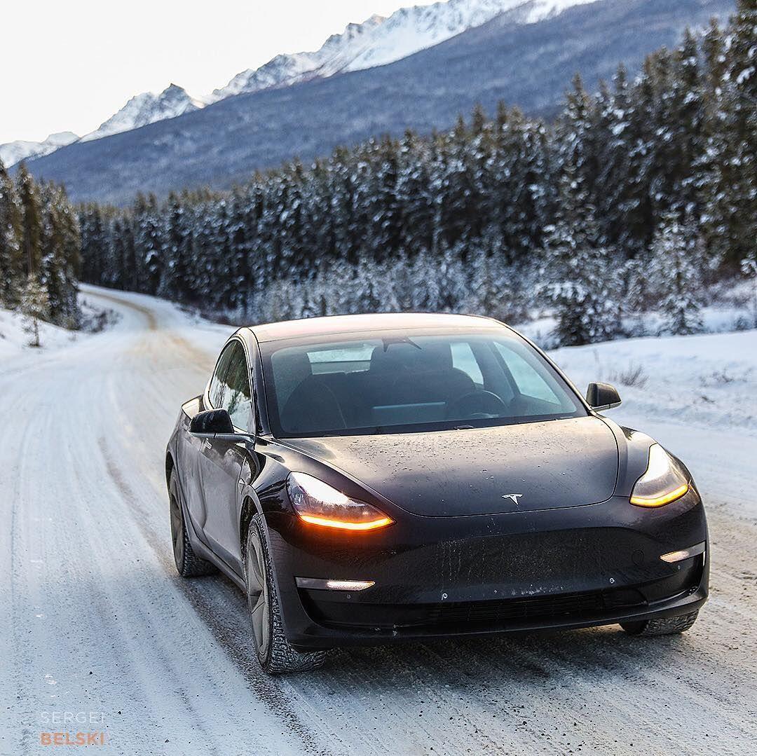 These Tesla Model In Snow Photos Will Send Chills Down Your
