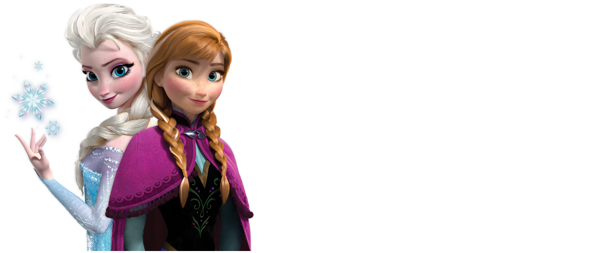 Anna and Elsa with longer background Frozen Photo