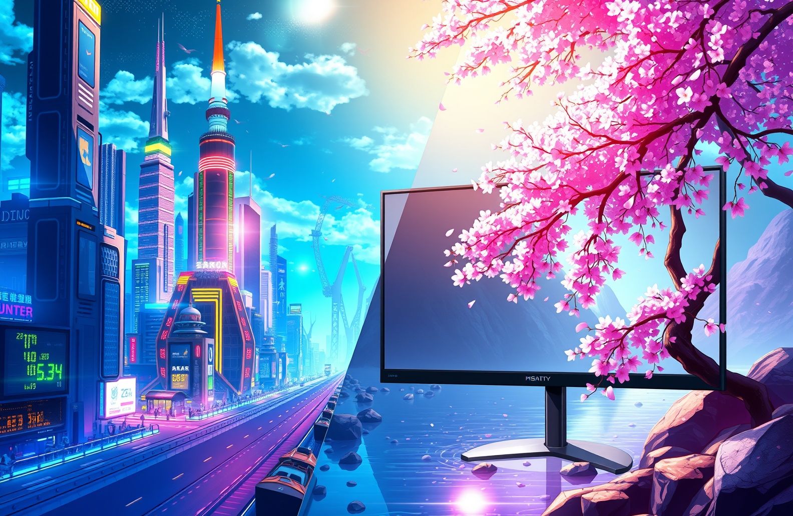 Anime Dual Monitor Wallpaper