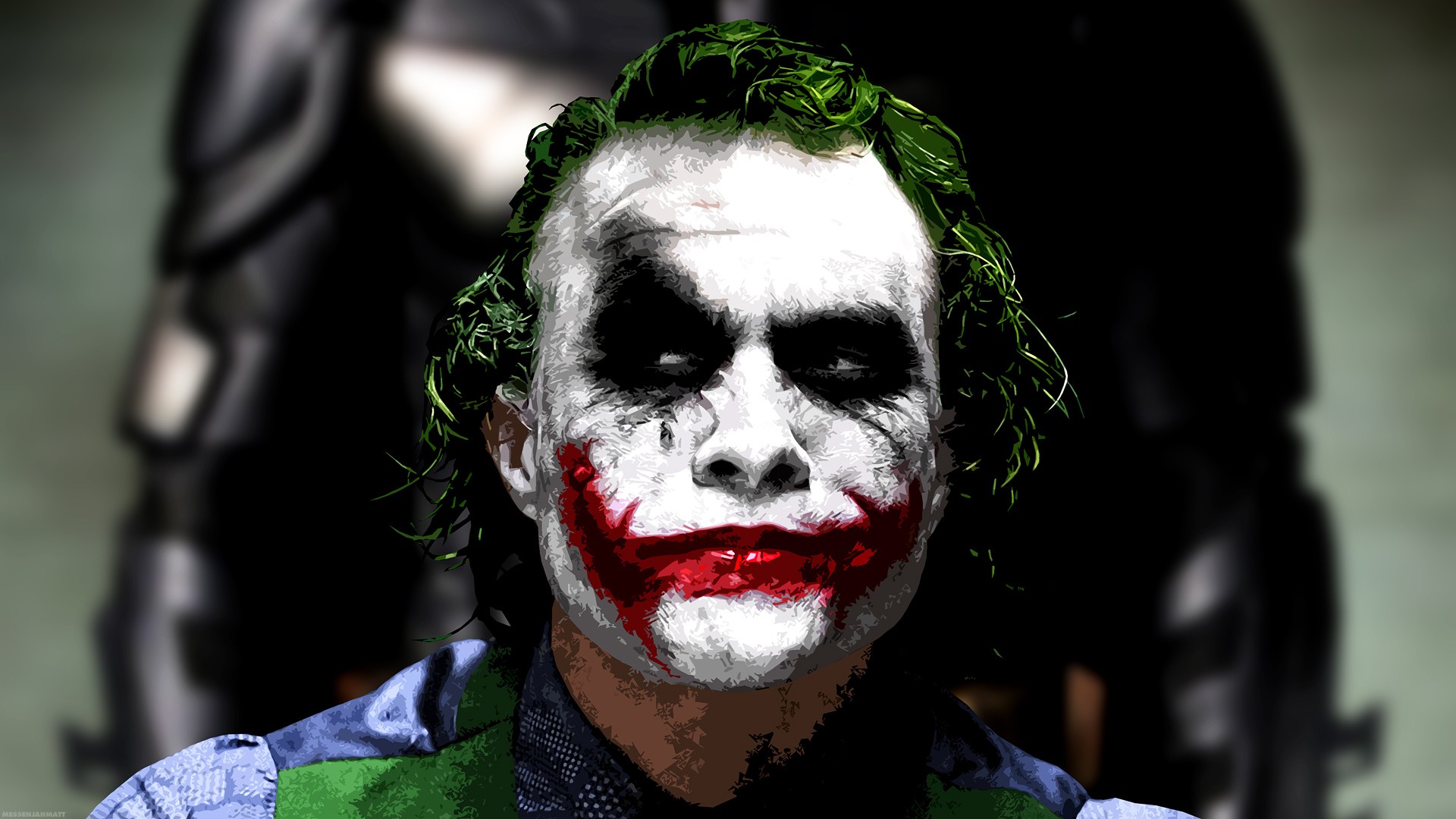 The Joker Heath Ledger Background HD Wallpaper