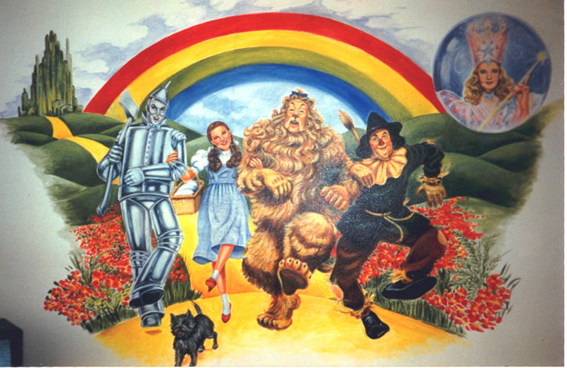 Wizard Of Oz Mural Murals By Marie