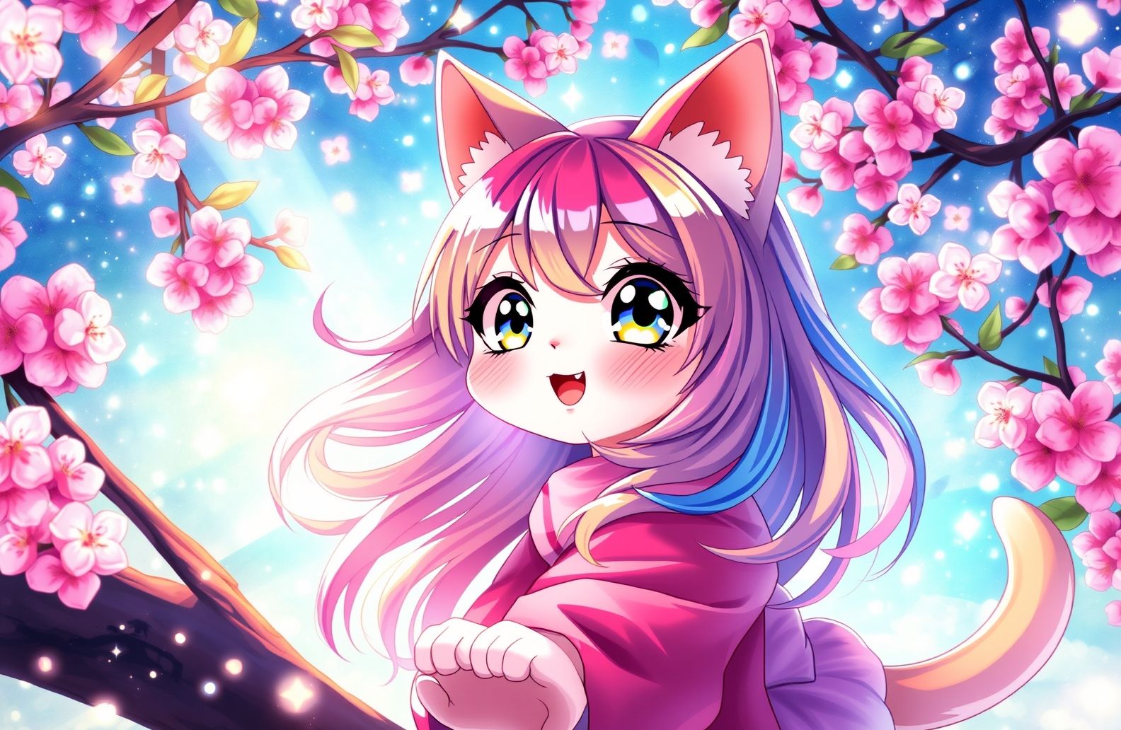 Anime Cat Girl Wallpaper