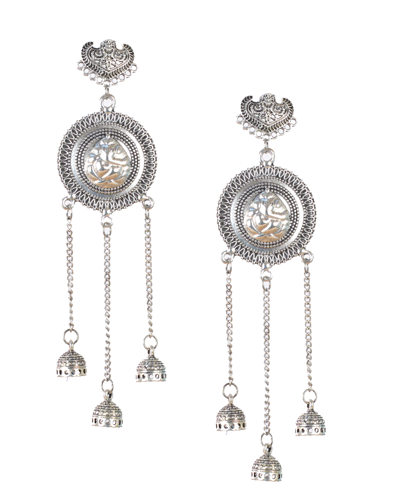 Jewellery Oxidised Silver Fashion Earrings For Women