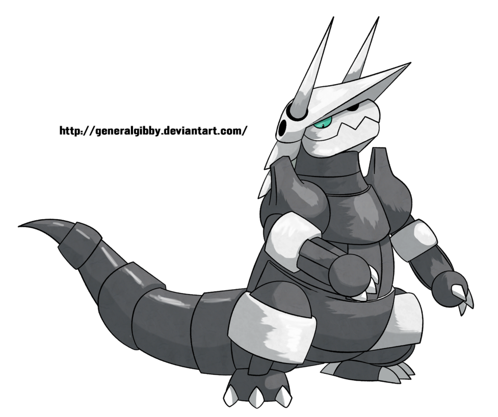 Sugimori Style Ashes The Aggron By Generalgibby