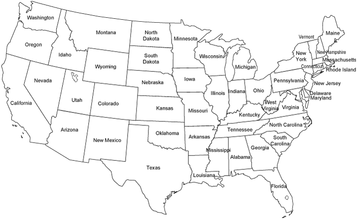 Image United States Map Black And White Pc Android iPhone