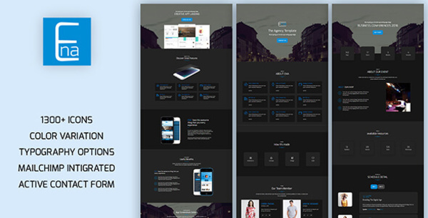 Ena Landing Template Bootstrap Carnival