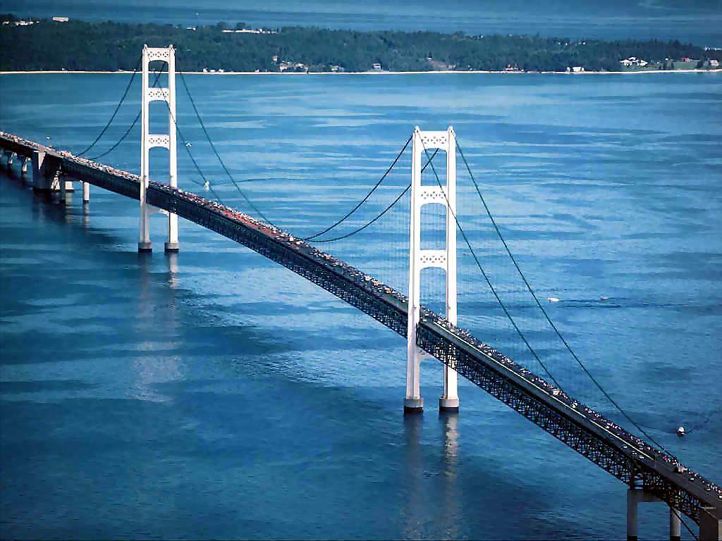 Mackinac Bridge   Michigan   Bridges Wallpaper 1134207 1024x768