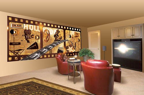 Movie Room Wallpaper - WallpaperSafari