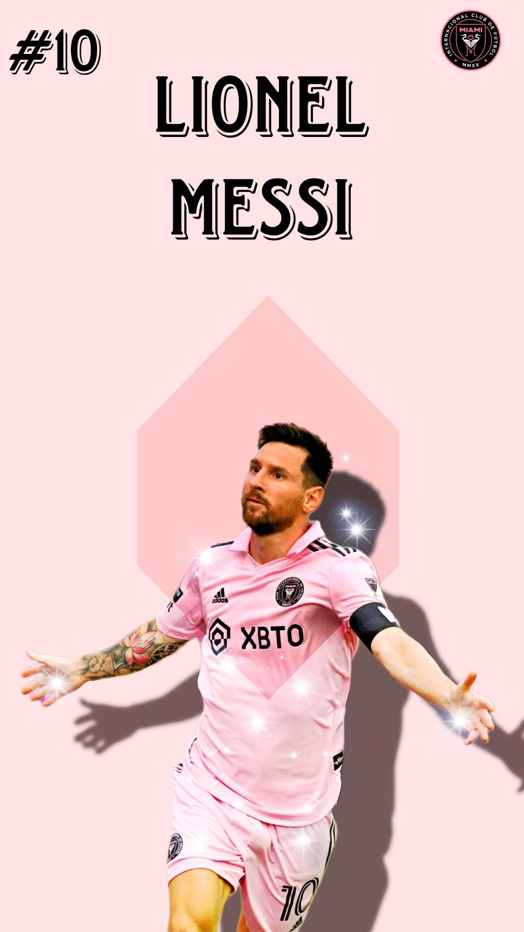 Lionel Messi Inter Miami iPhone Wallpaper HD Home Screen