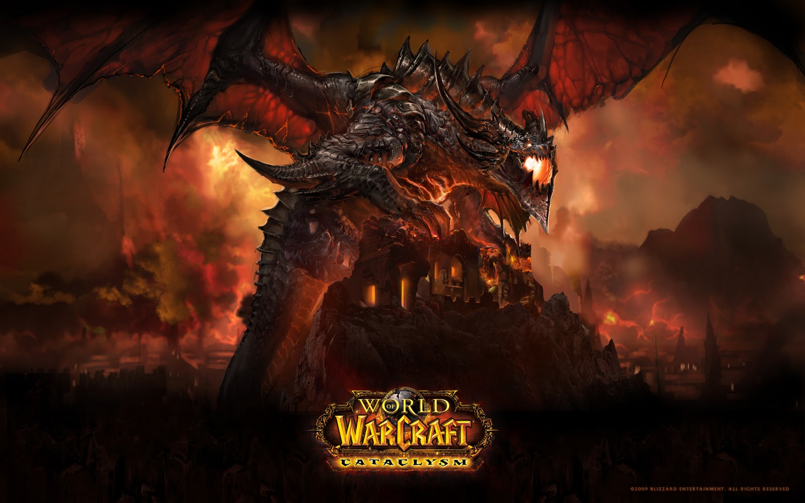Of Warcraft Cataclysm Dragon HD Wallpaper Epic Desktop Background