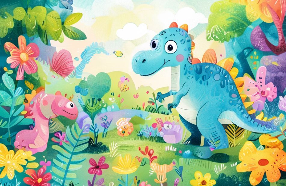 Cute Dinosaur Background