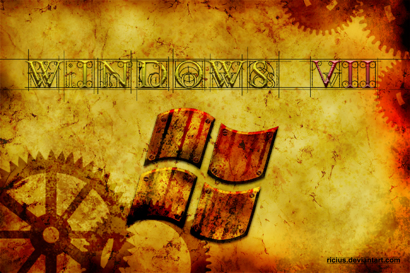 Windows 7 Steampunk Wallpaper by Ricius on