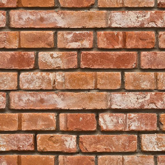 Realistic Bricks Removable Wallpaper Feet By Wallsneedlove