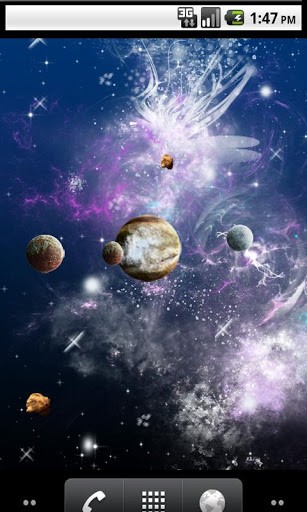 Universe 3d Live Wallpaper Have Realistic Stars Plas And Asteroids