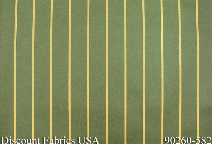 Green and Gold Stripe Wallpaper by Clarence House 700x475