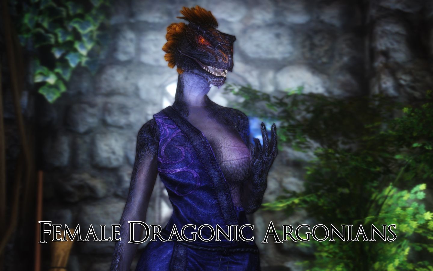 Female Dragonic Argonian Textures 4k 2k Cbbe And Unp At Skyrim