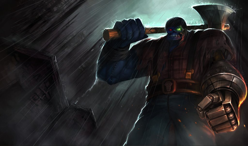 Lumberjack Sion Skin Chinese League Of Legends Wallpaper