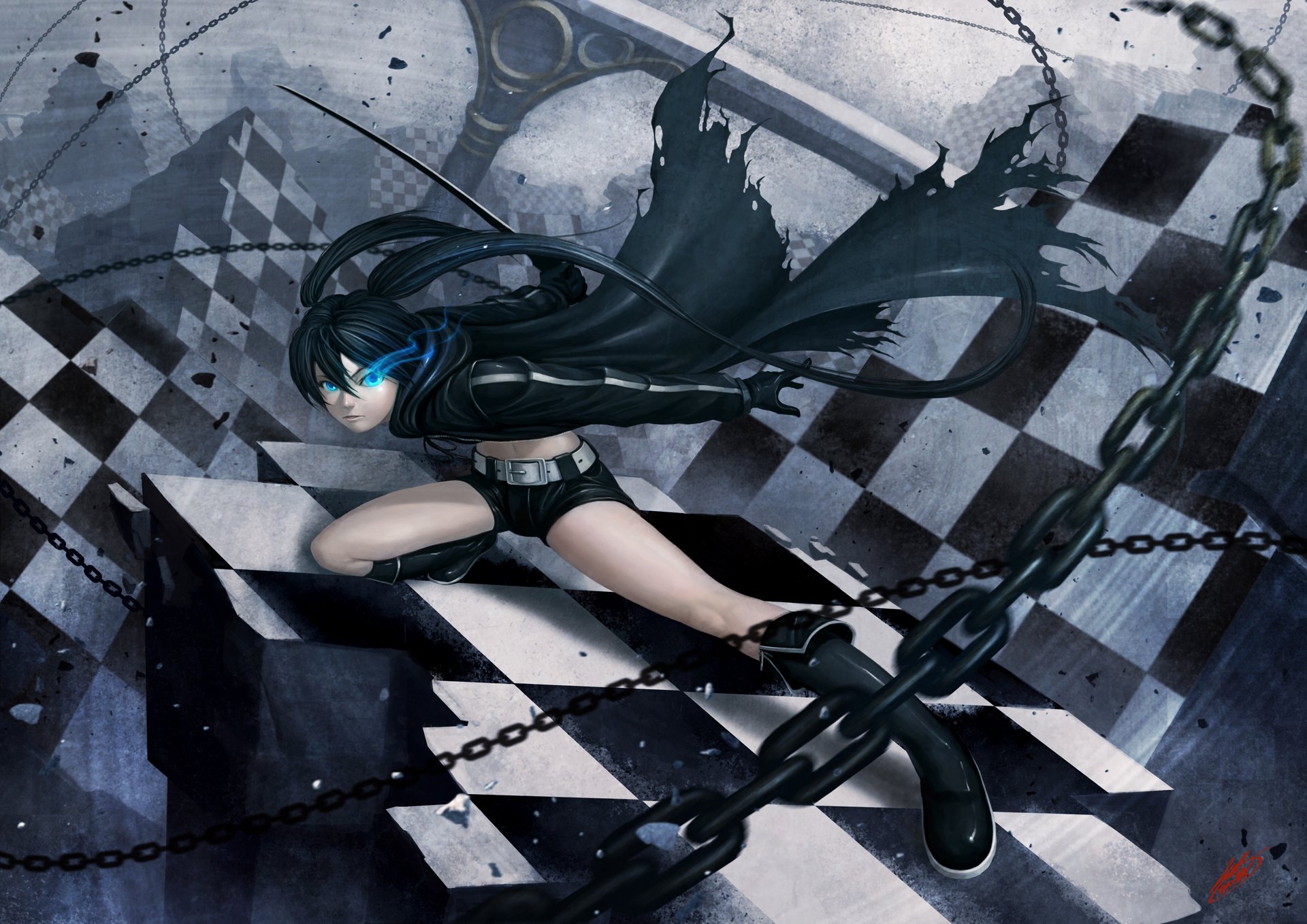 Black Rock Shooter Full HD Wallpaper And Background