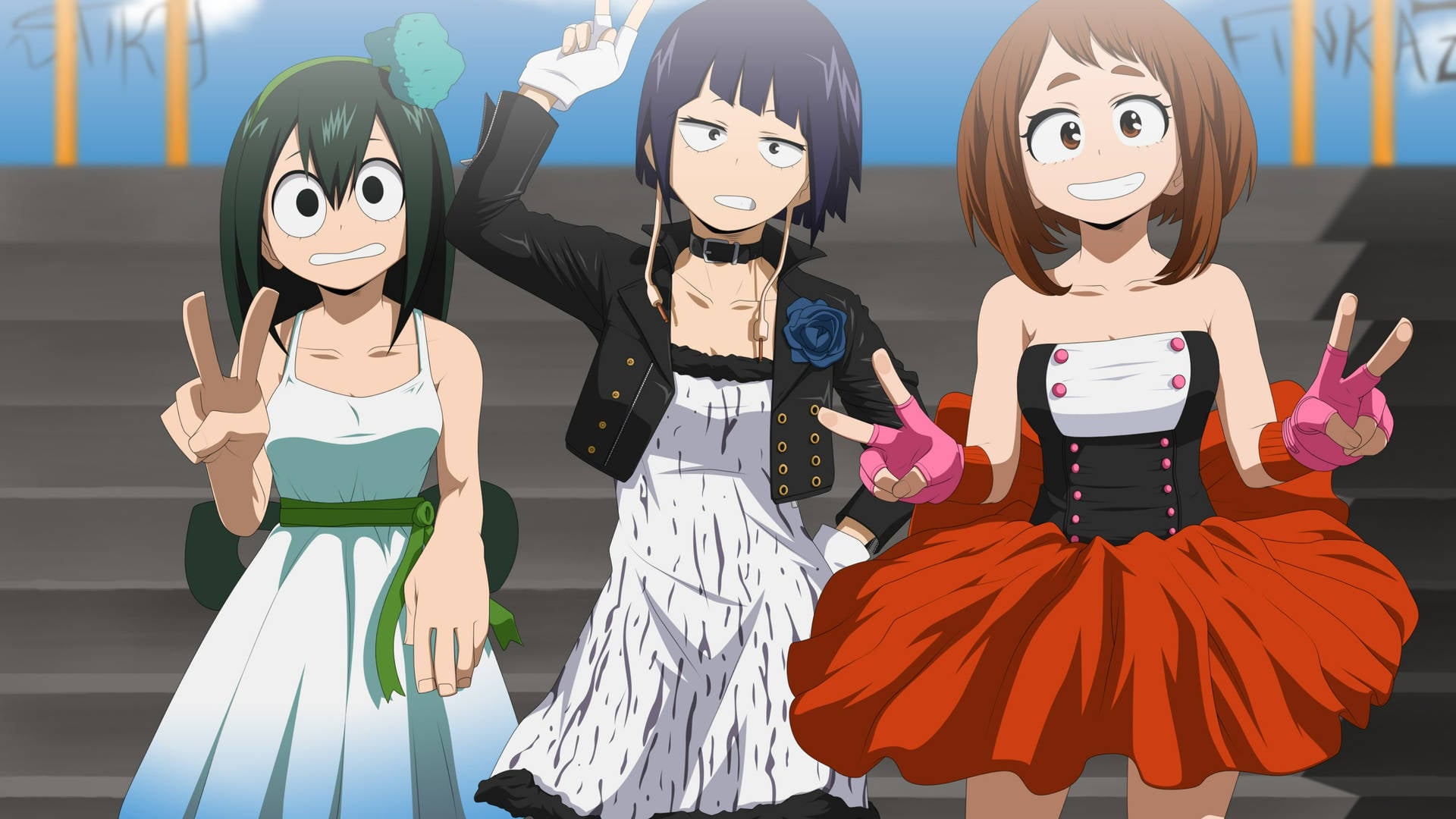 Ochaco Uraraka Tsuyu Asui Kyoka Jiro Vxrosmoa78erclny Wallpaper