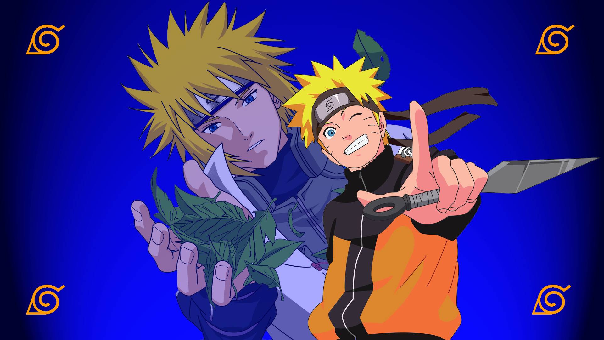 Minato and Naruto Minato Namikaze and Naruto Uzumaki