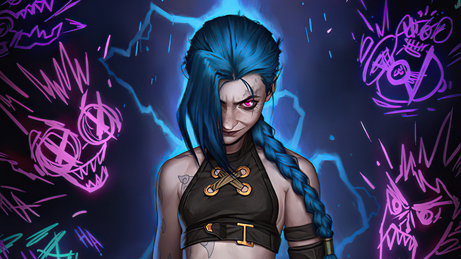 Jinx Arcane Lol 4k Wallpaper Resolution HD Image