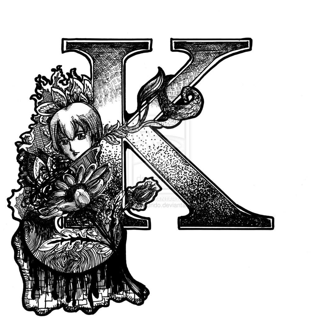 Letter K Initial By Margomundo