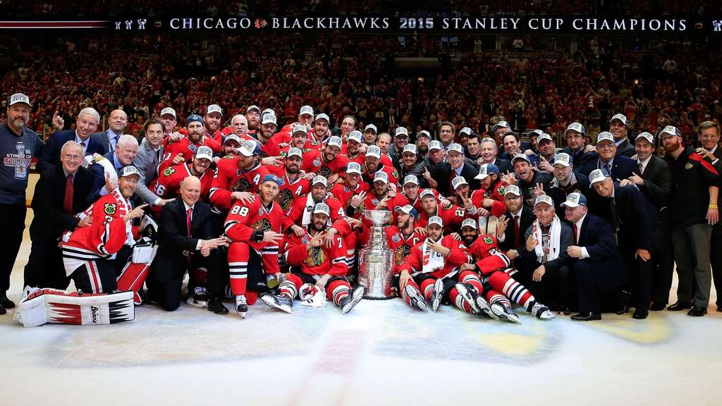 Nhl Chicago Blackhawks Zum Sechsten Mal Stanley Cup Champion Sport