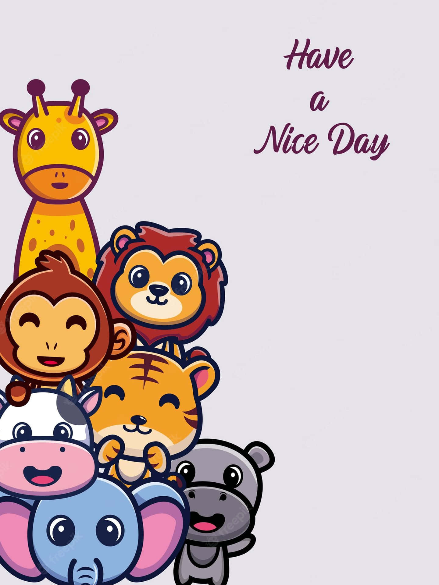 Cute Cartoon Animal Wallpaper
