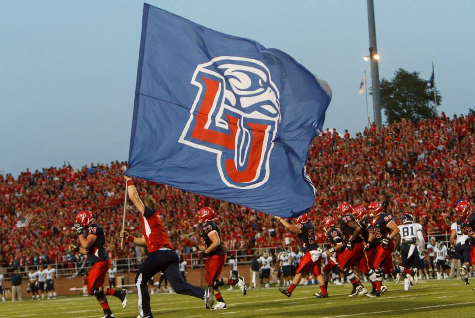 Liberty University Football Team Plays Against Monmouth