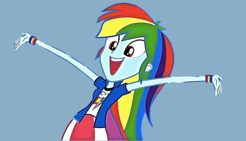 Rainbow Dash From Equestria Girls By Mlpbrony87654
