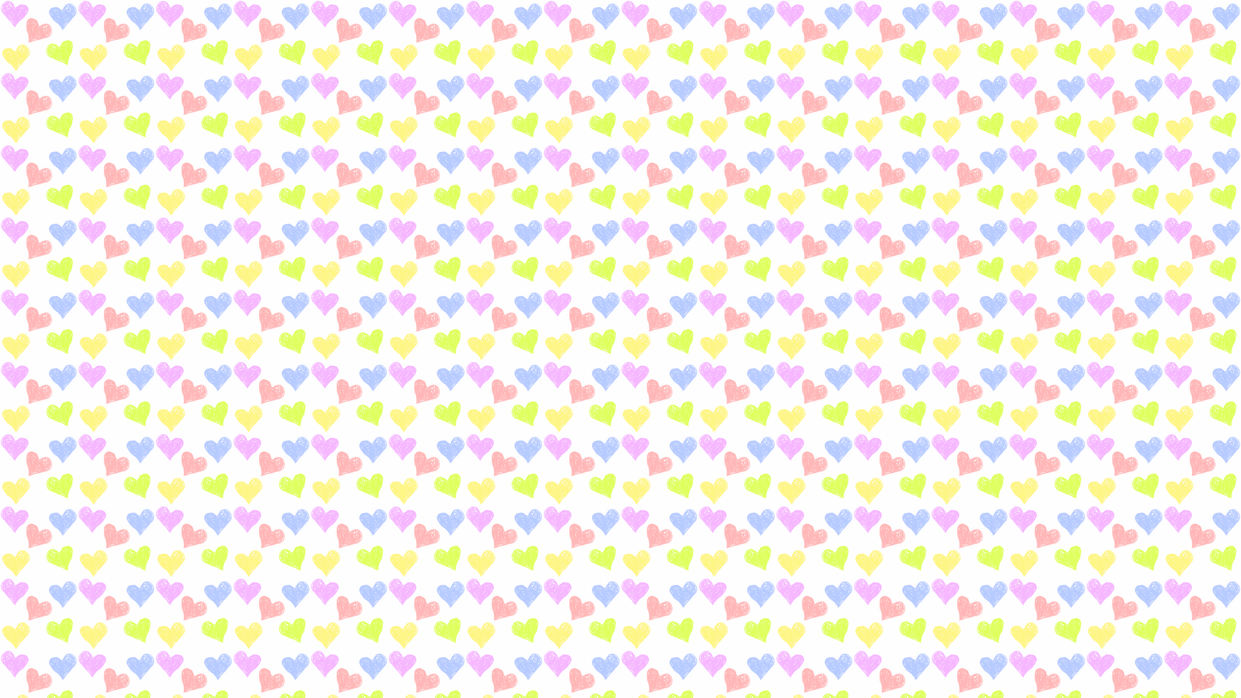 Hearts Background Pastel Desktop