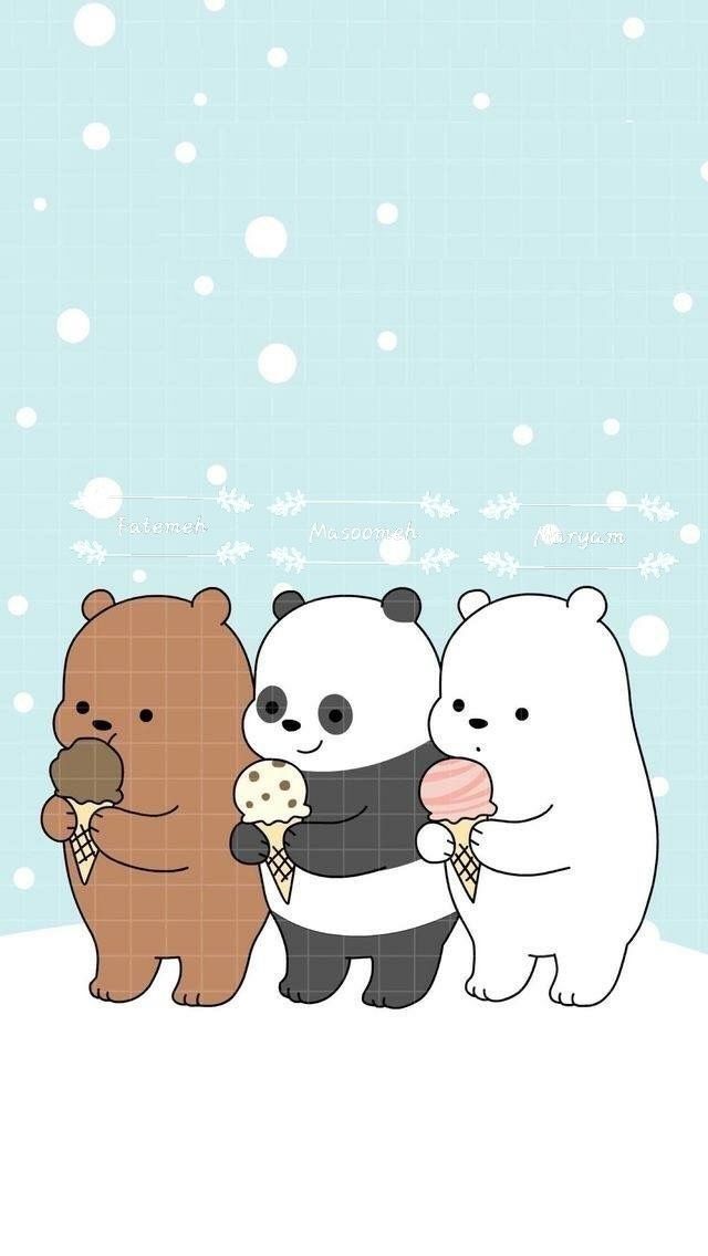Eating Ice Cream With Friens Is The Best Thing We Bare Bears