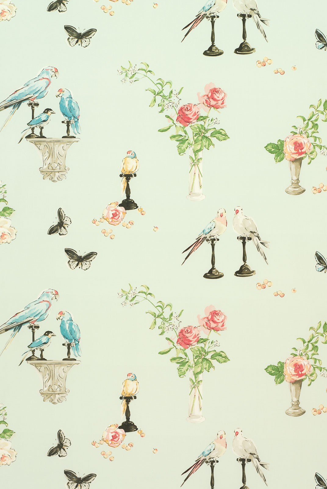 Nina Campbell Wallpaper Perroquet T E X I L