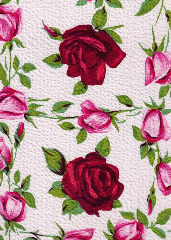 Betsey Johnson Fabric By The Yard Rose Print Seersucker