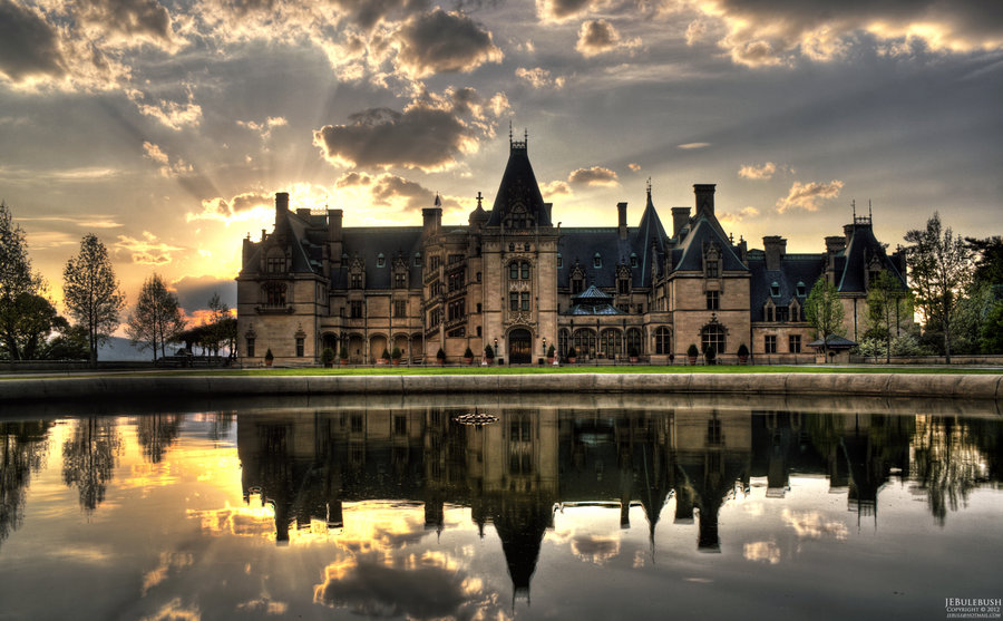 Biltmore House At Sunset Asheville Nc By Bulephotography On