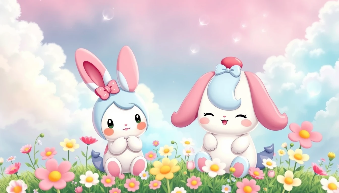 My Melody And Cinnamoroll Wallpaper