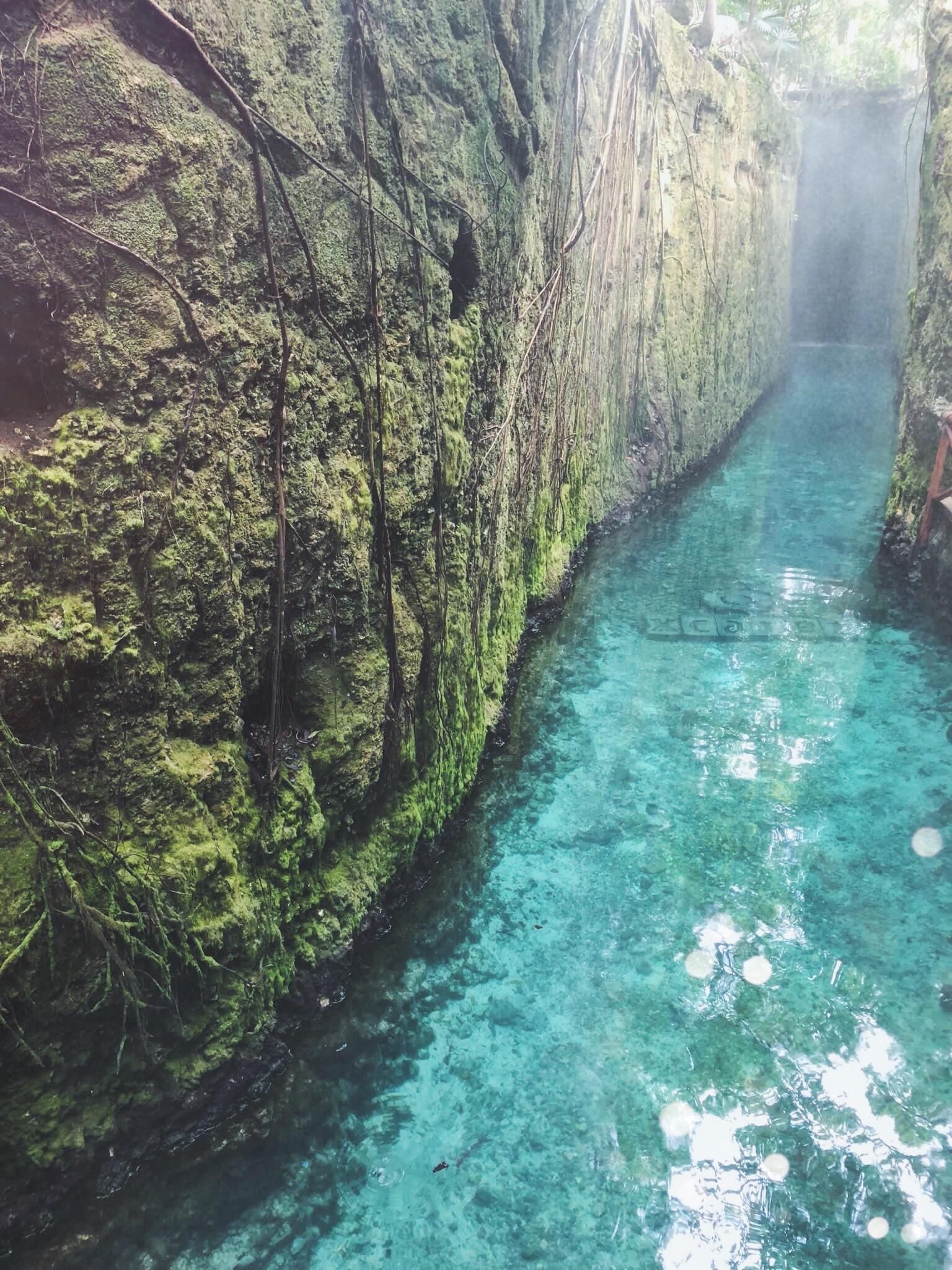 Blue River Through Xcaret Playa Del Carmen Mexico