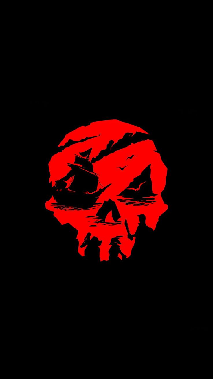 Sea Of Thieves Video Game Red Skull Art Wallpaper