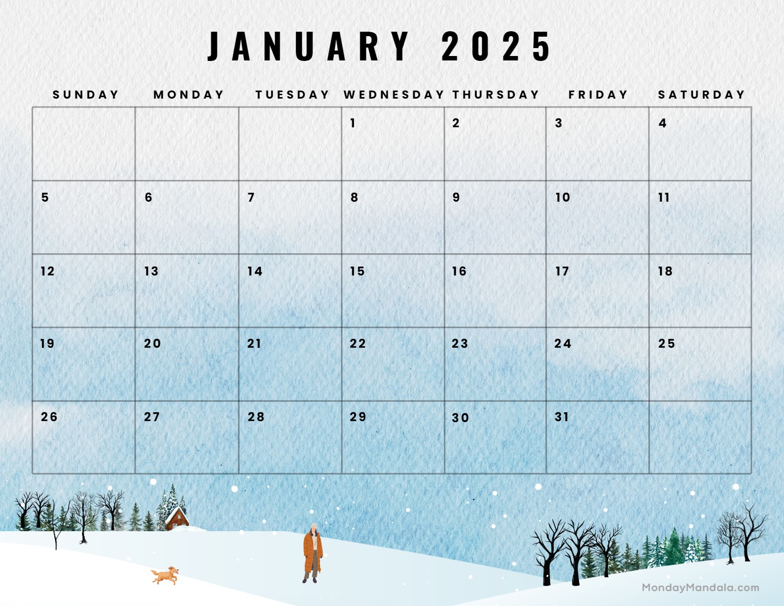 🔥 Free Download January Calendar Wallpaper by anthonyjones