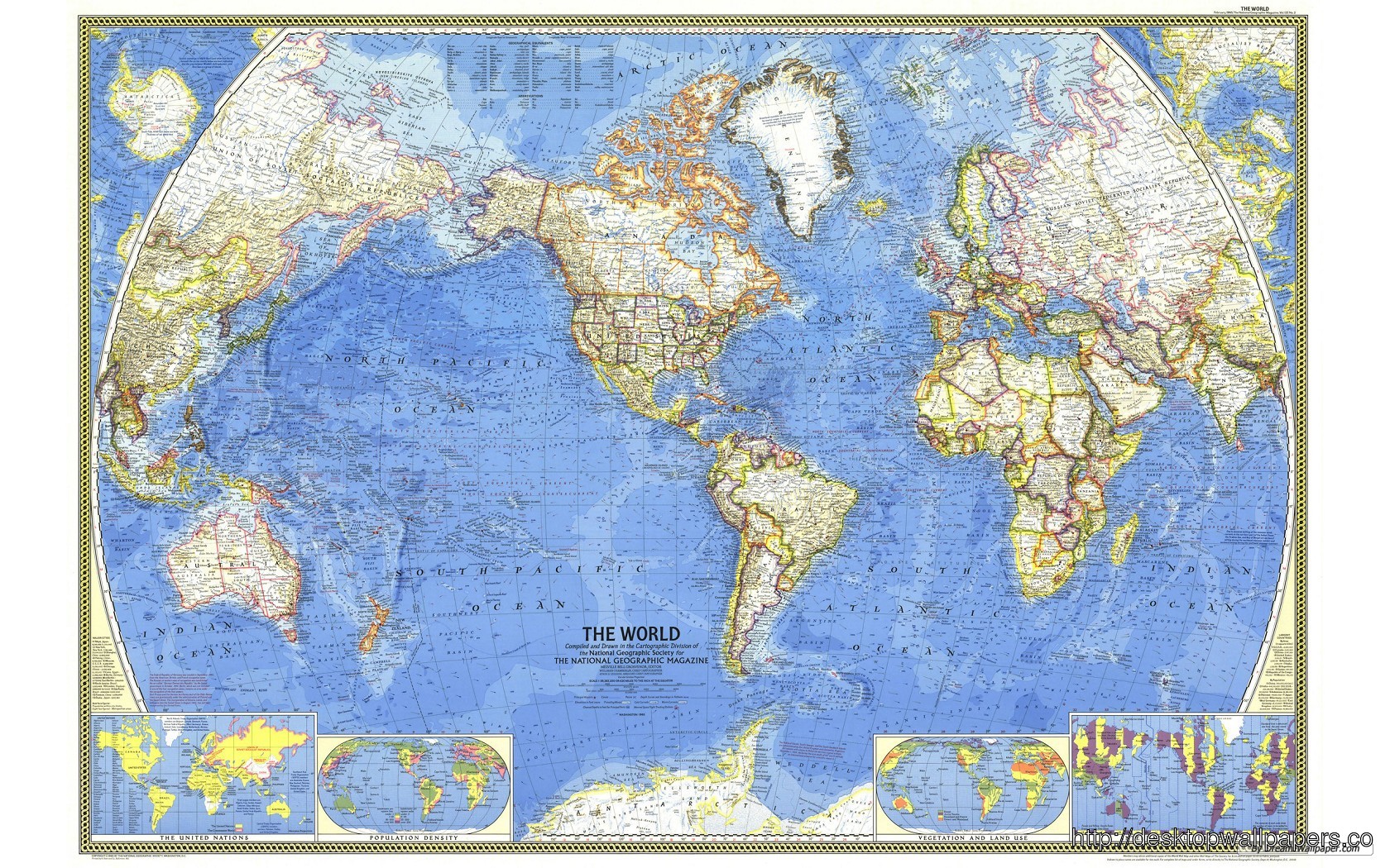 World Map Wallpaper Desktop