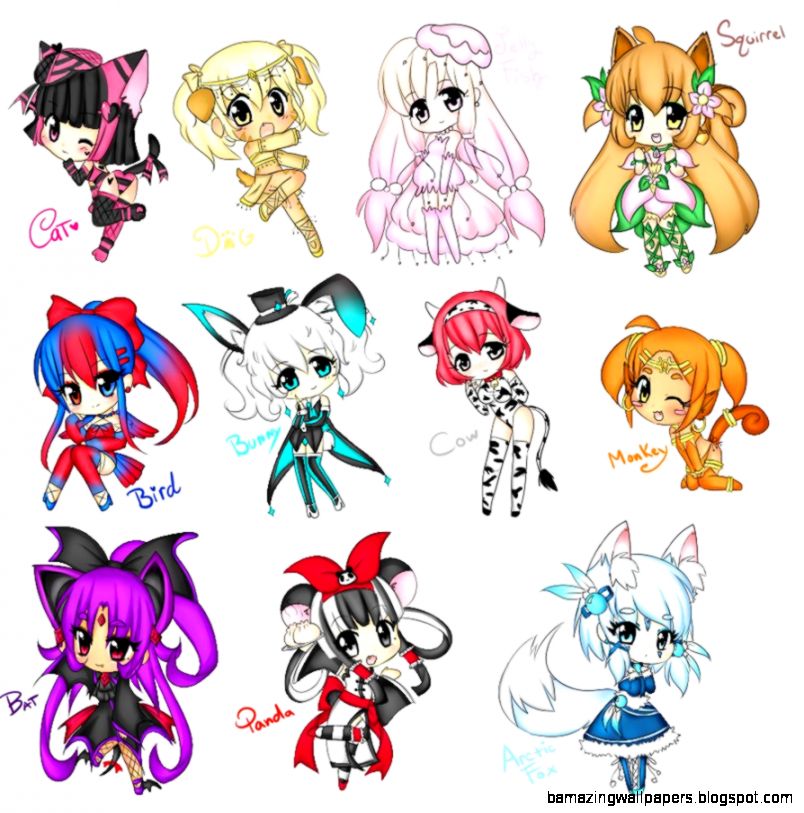 Cute Anime Animal People Characters Amazing Wallpapers