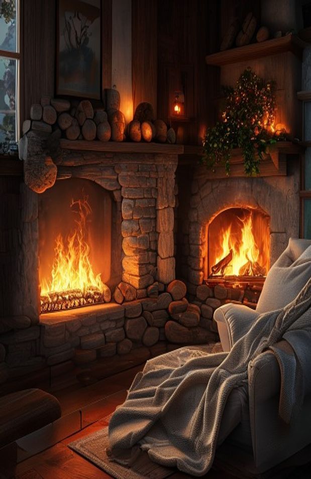 Live Fireplace Wallpaper