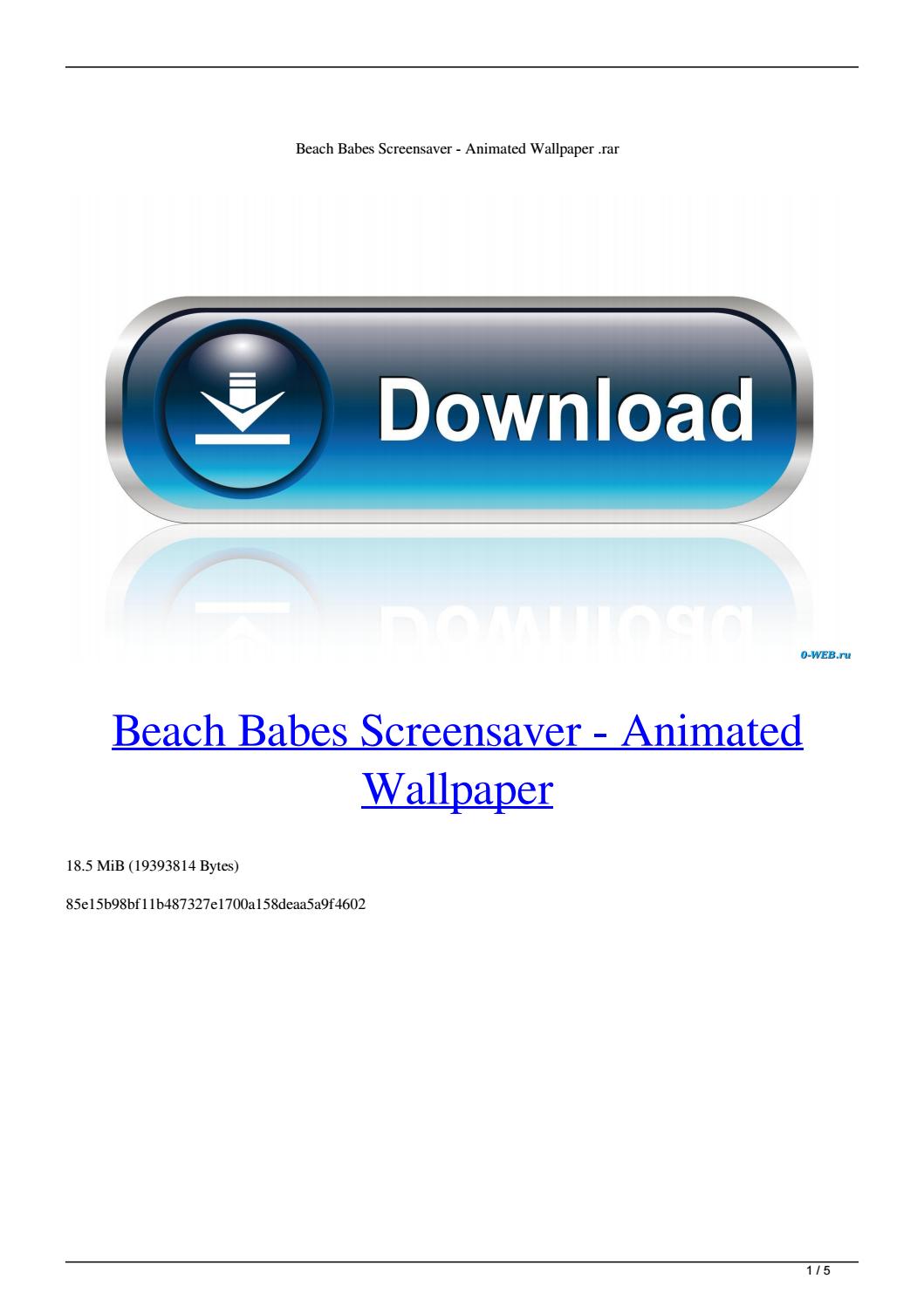 Beach Babes Screensaver Animated Wallpaper Rar By Terfebarla