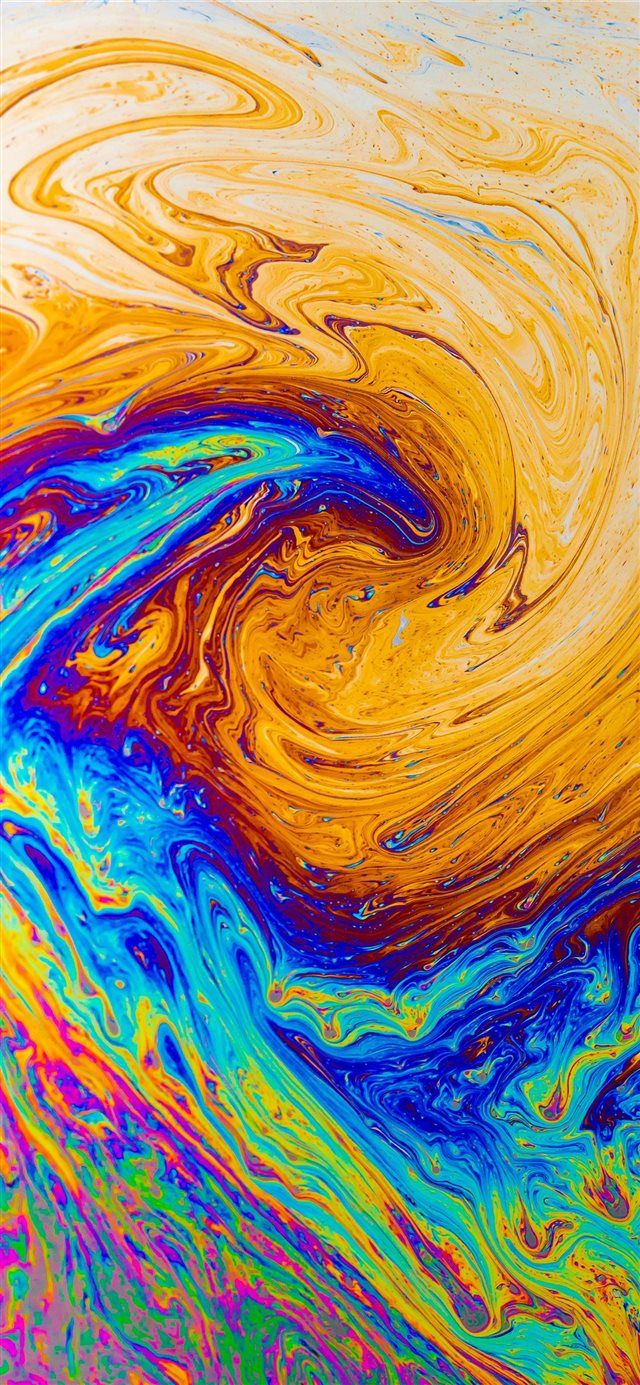 Fusion Of Soap iPhone X Wallpaper Colorful Art Pattern Color
