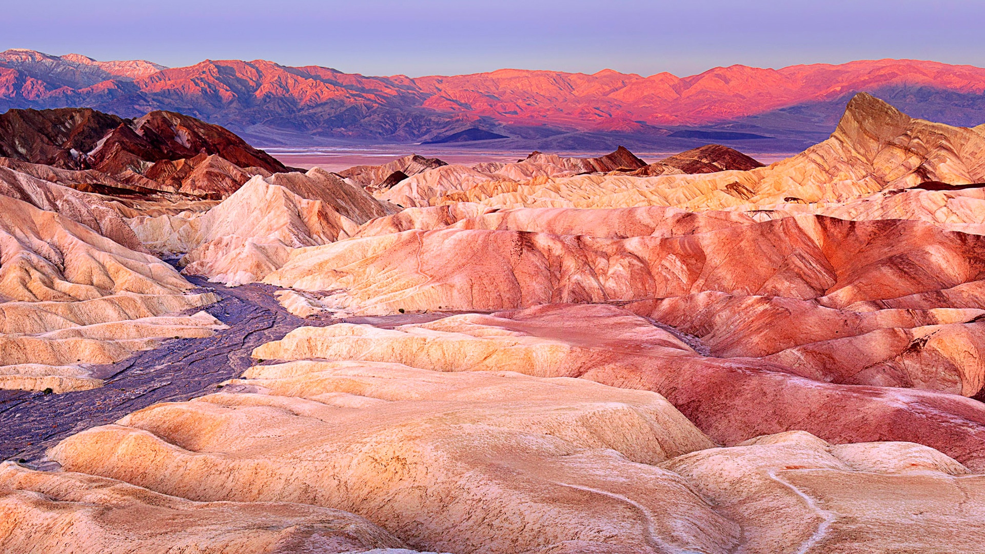 Zabriskie Point Death Valley California Wallpaper In Jpg Format