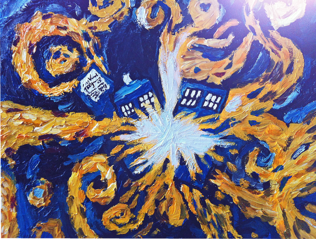 Doctor Who Tardis Wallpaper Van Gogh Image Pictures Becuo