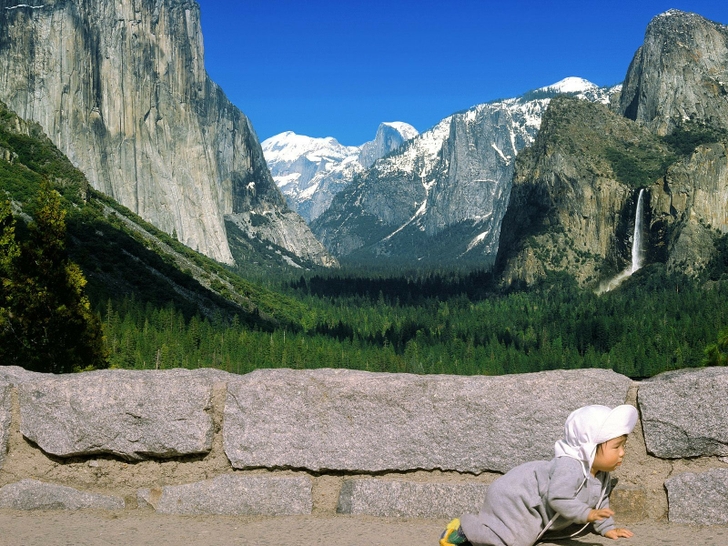 Yosemite Tunnel Steps Wallpaper High Quality