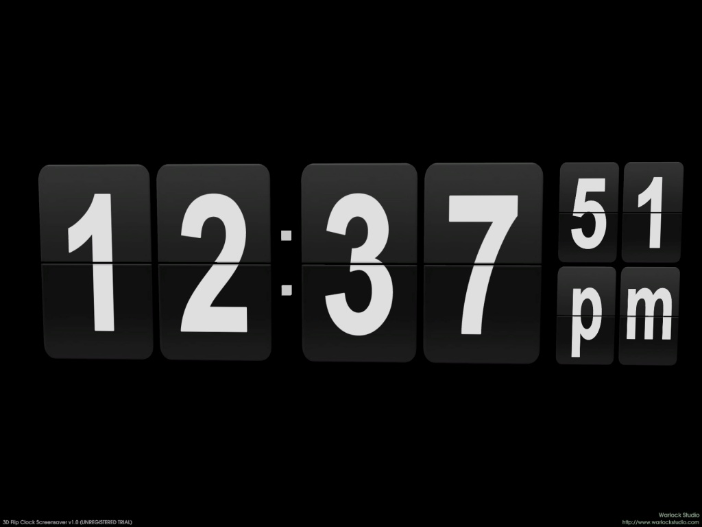 3d Flip Clock Screensaver