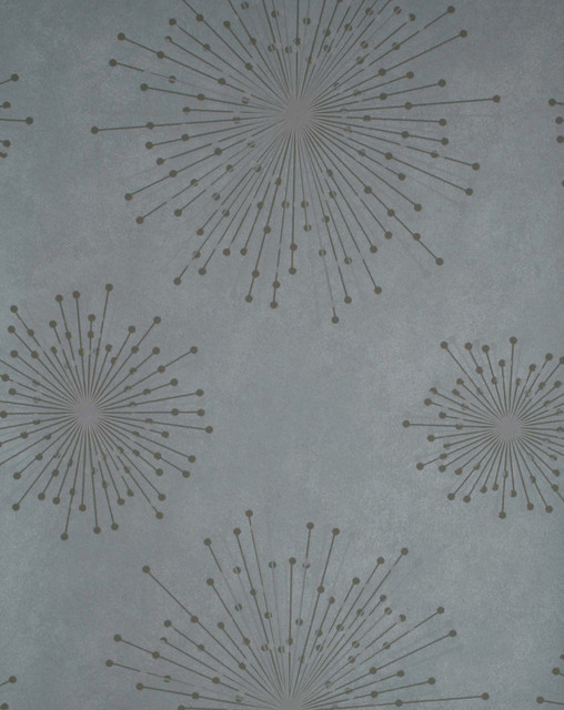 Starburst Wallpaper Pattern Blue