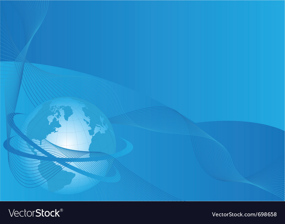 Business Background With World Globe Royalty Vector